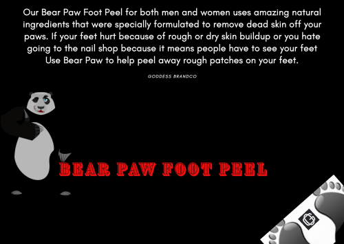 Bear Paw Feet Peel