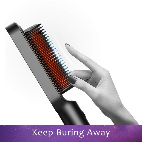 Hair Brush Straightener Hair Straightening Iron with Built-in Comb for Professional Salon at Home