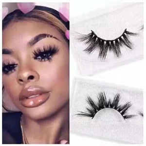 2019 3d soft mink lashes vendor custom bulu mata palsu and clear band false eyelashes with no MOQ