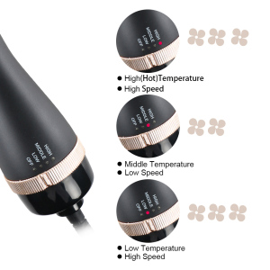 2021 new arrival Hot Air Brush 3 in 1 hair salon equipment OEM one step blow dryer brush custom hair dryer brush