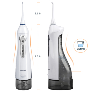 300ml ipx7 Cordless Portable Water Flosser Dental Oral Irrigator for Teeth Braces Bridges Care