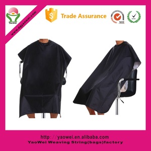  factory custom Cheap polyester Wholesale Hairdressing Apron / Hair Cutting Cape