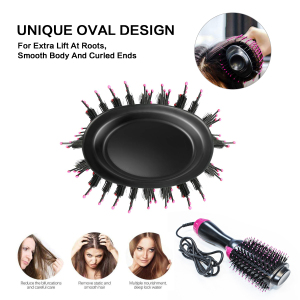 Amazon Top Seller Wholesale Hair Dryer Professional Hot Cold 1200W Hair Brush Dryer Comb One Step Airbrush Hair Dryer