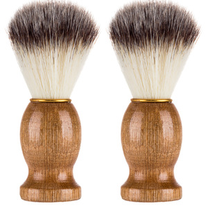 Beauty Tools Solid Wood Handle Soft Bristle Hair Men Beard Makeup Shaving Brush