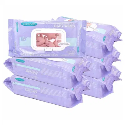 Biodegradable Wholesale Organic Antibacterial Baby Wipes Baby Wet Wipes