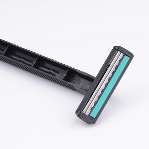 black handle straight razor twin blade shaving razor