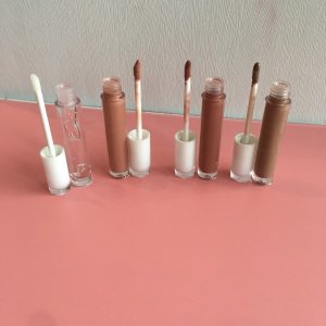 Clear gloss lipgloss white lipstick tube glossy nude shimmer lip gloss no logo