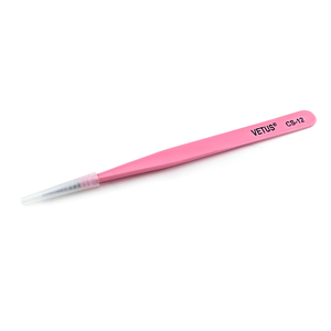 Customize various styles eyebrow tweezers set angled tipped flat stainless steel mini eyelash tweezers