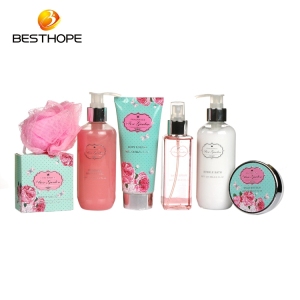 Customized OEM bath and body works body care gift basket sets