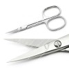 Cuticle Scissors Cutting Pliers Makeup Eyebrow Curved Head Stainless Steel Dead Skin Removal Product Manicure Tools