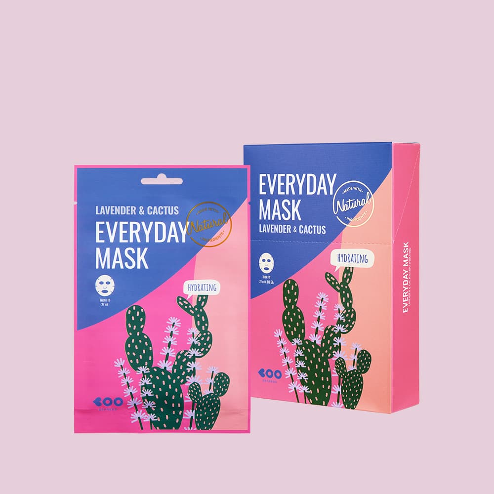 DEARBOO LAVENDER & CACTUS EVERYDAY MASK