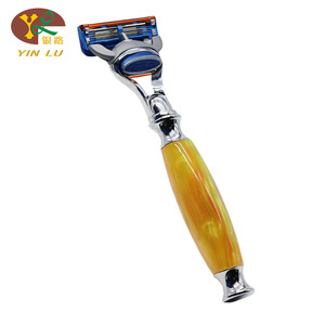 Factory Wholesale Resin Handle 5 Blades Shaving Brush Razor Men Safety Razors