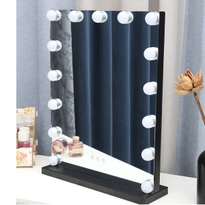 Fashion beauty table mirror haircut mirror with LED lights makeup