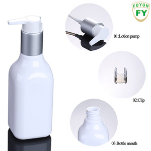 Fuyun Customized high-capacity 200ml Eco-friendly Square Plastic Empty Luxury Cosmetic Bottle for Shampoo,cosmetic bottle