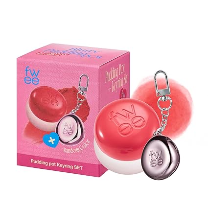 (Gl)(Fwee) Lip&amp;Cheek Blurry Pudding Pot [CR02 Boy] 5g+Pendant Keyring
