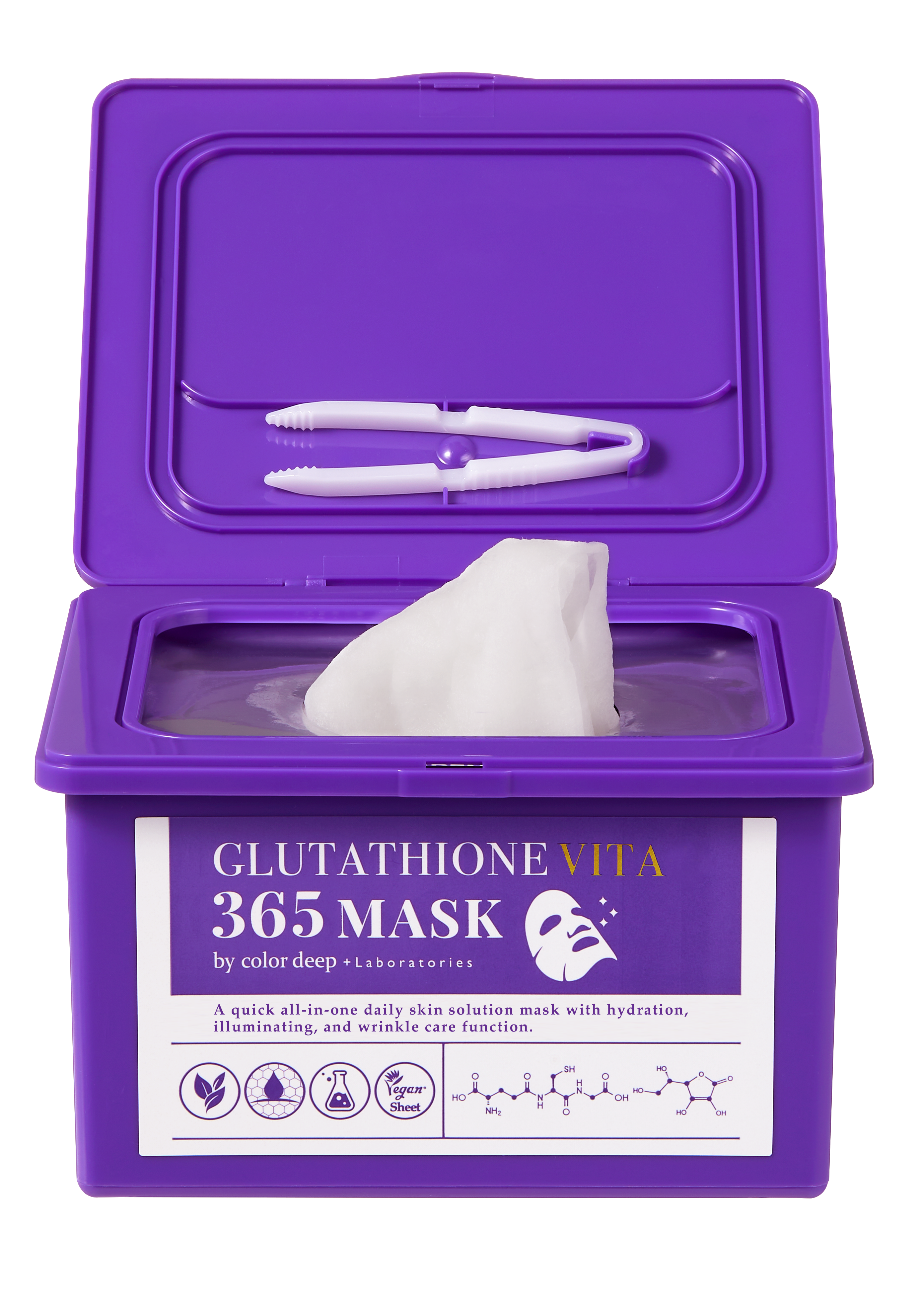 Glutathione Vita Plus 365 Daily Sheet Mask for Brightening &amp; Hydration