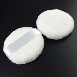 Handmade soft cosmetic 100% pure cotton puff for face powder