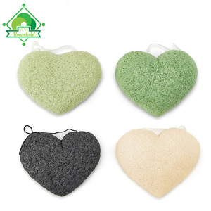 Heart Shaped Konjac Sponge, Ideal For Sensitive Skin Konjac Sponge Organic, Deep Pore Cleansing Konjac Sponge Wholesale