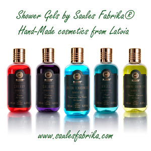 Herbal Scent+Oils+French Aromas in breaking SHOWER GELS of SAULES FABRIKA 200ML