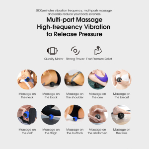 Hi5 Electric Fascia Ball Fitness Vibrating Massage Ball Silicone Rechargeable Electric Massage Silicone Peanut Massage Ball