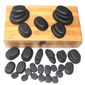 High Quality Wholesale Hot Spa Stone  Massage Stone in handmade box