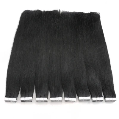 Hot Sell 20PCS Brazilian Virgin Remy Skin Weft Tape Adhesive Hair Extensions Products #1b Black 100g Free Shipping 10% off Sample Customization