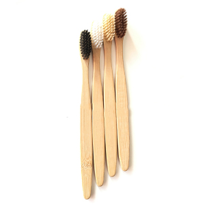 hot Selling High Quality 100% natural biodegradable OEM bamboo toothbrush with customized logo
