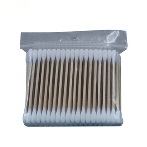 Hot-Selling high quality eco-friendly bamboo wooden stick 100pcs ear cleaning cotton buds