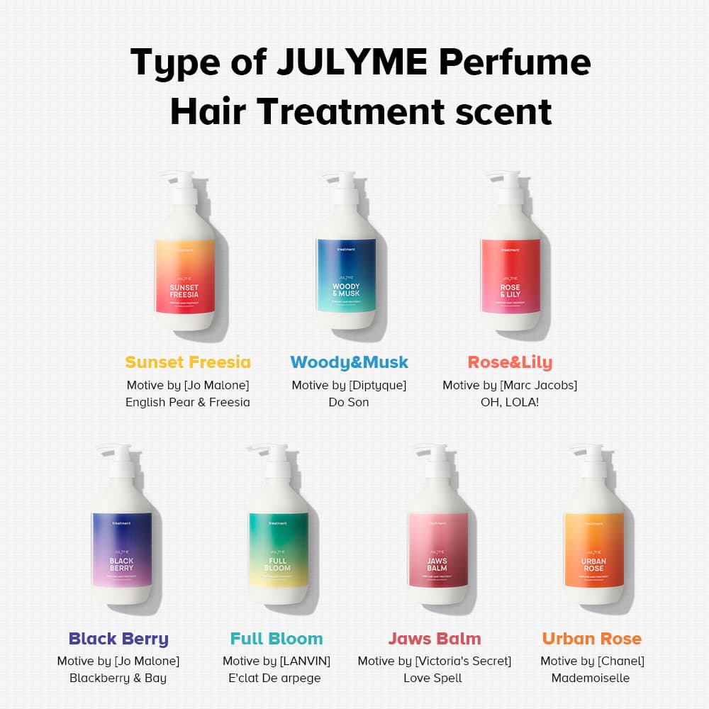 [JULYME] Perfume Hair Treatment 7 types 500ml