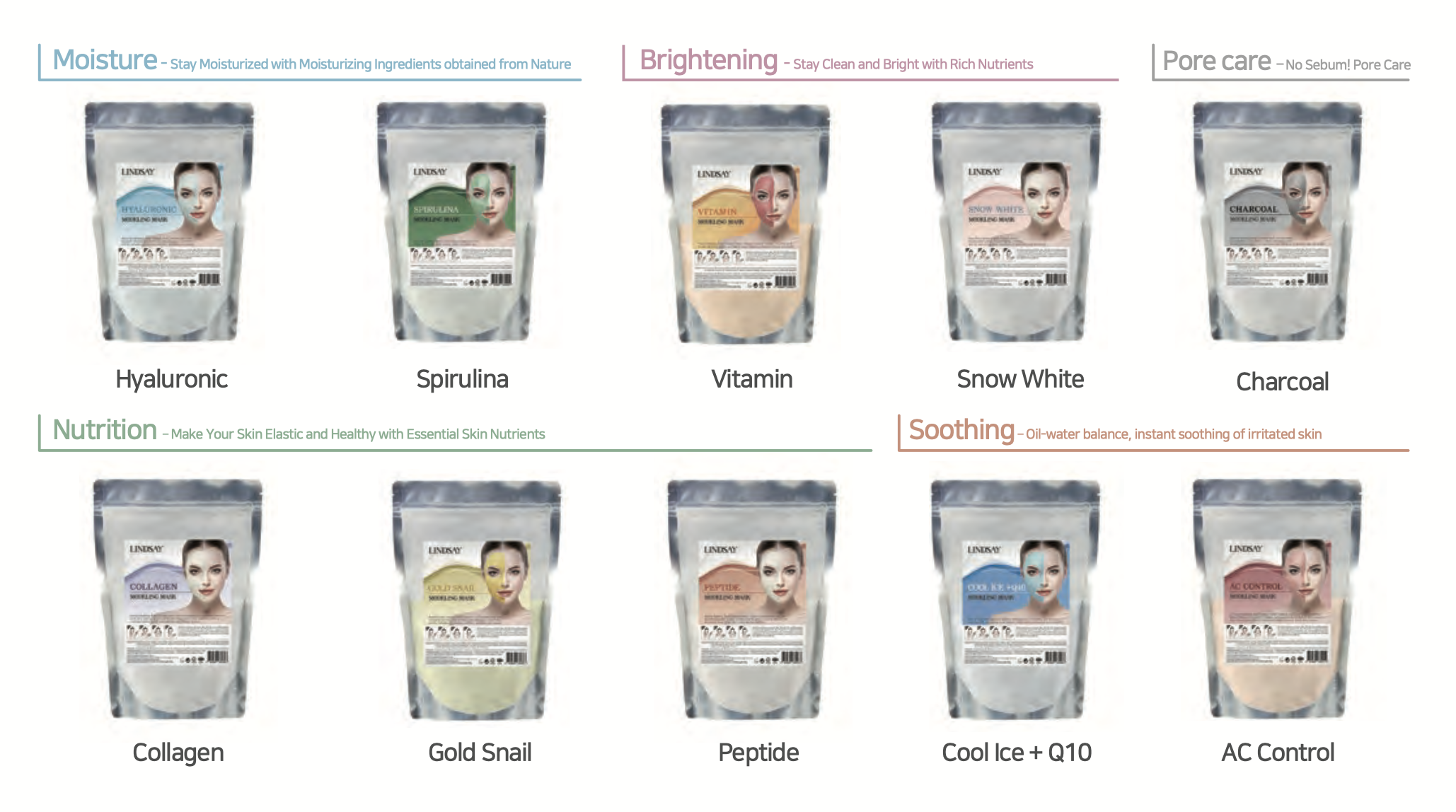 [Lindsay] Calming Green Herb Modeling Mask (10 types)