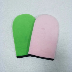 Low price mitt for spray self tan lotion by applicator tanning mitt