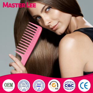 Masterlee Brand Salon Products Wide Teeth Cutting Hair Comb Plastic Big Comb