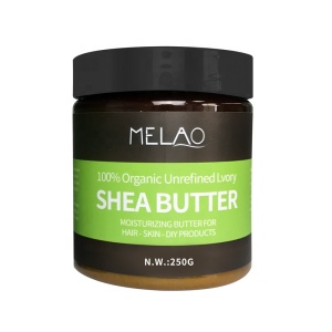 Melao Hot Selling Moisturizer Lightening Hair Body Cream Ghana Raw African Shea Butter