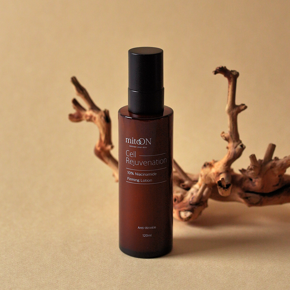 mito:ON 10% niacinamide firming lotion with antioxidants, anti aging skin care