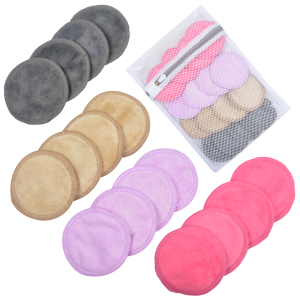 Multi-color Reusable Natural Makeup Remover Cleansing Pads