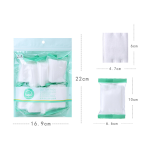 Niaowu custom label facial cotton pad makeup removal 64pcs thin cosmetic disposable face makeup remover  N822
