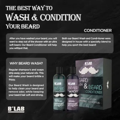 OEM Mens Beard Wash Shampoo Private Label Beard Shampoo and Conditioner