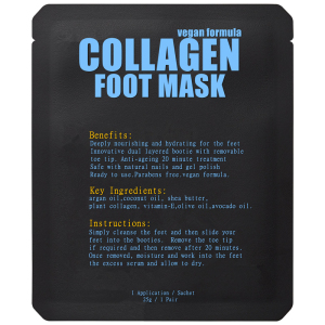 Paraben Free Vegan Foot Sock Collagen Infused Bootie Foot Mask  With Removable Toe Tip
