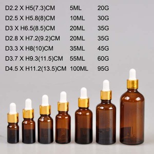 Personal Care Industrial Use and Essential Oil Use 100ML cosmetic glass bottle