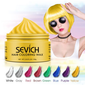 Private Label Available Fashion Hair Wax Styling Temporary Hair Color Wax