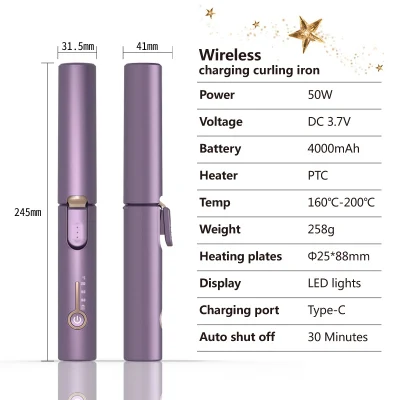 Professional Curling Iron Wireless Hair Curler