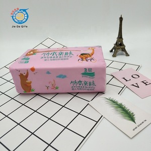 Professional design white color 100% virgin pulp soft pack facial tissue paper