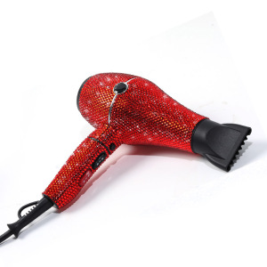 Professional salon hot hair tools hair blow dryer custom strong wind diamond hair dryer