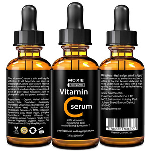 Radha Beauty -Natural Vitamin C Serum Private Label, 2 fl. oz - 20% organic Vit C + E + Hyaluronic Acid - 585146