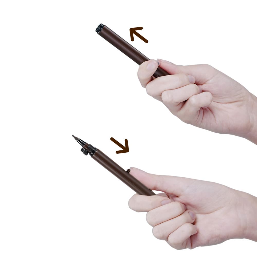 Retractable Automatic Lid Liquid Comb Eyebrow