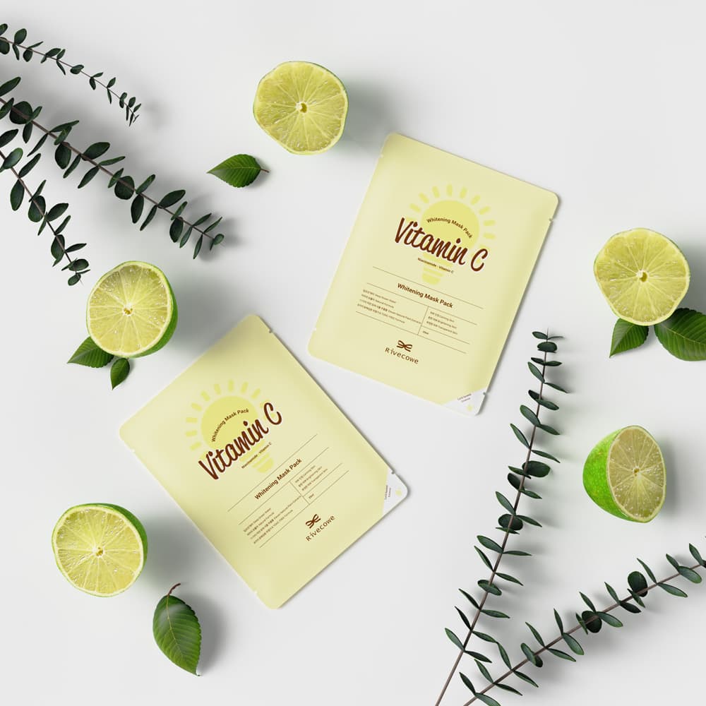 Rivecowe Vitamin C Whitening Mask Pack