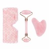 Rose Quartz-Jade Facial mask Set, Jade Stones Eye mask, Anti-Aging Facial Sleeping