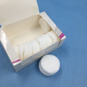 Round Make Up Remover Absorbent Cotton Pads without embossing