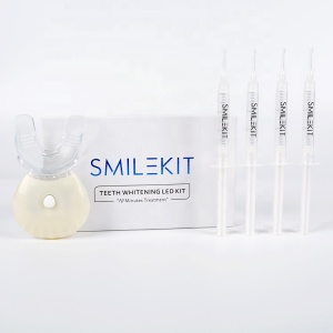 smilekit new generation peroxide gel led wireless teeth whitening kit