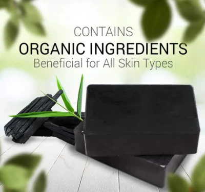 Snail &amp; Bamboo Charcoal Black Soap African Organic Moisturizing Oil Control Facial Soap